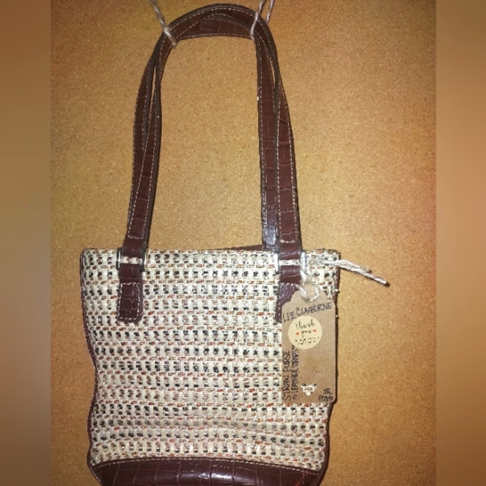 ⚜️ Liz Claiborne ⚜️ Vintage Wicker ⚜️ Basket / Straw ⚜️ Mini Purse ⚜️